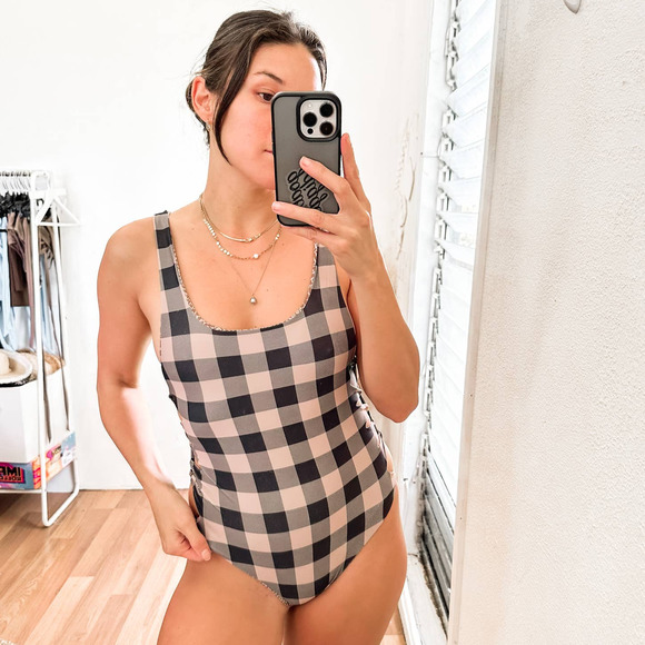 acacia swimwear Other - ACACIA Hideaway One Piece Check Size Medium